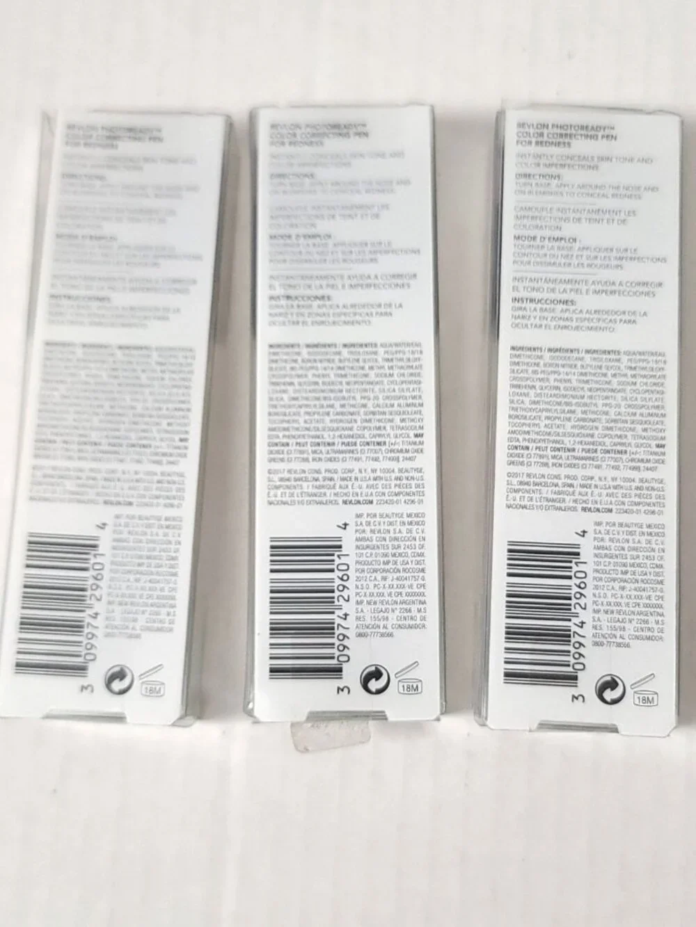 Lot of 3 Revlon PhotoReady Color Correcting Pen 010 for Redness 0.08 fl oz NEW
